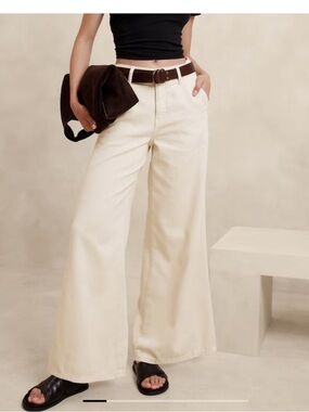Banana Republic Ultra High Rise Wide Leg Jeans